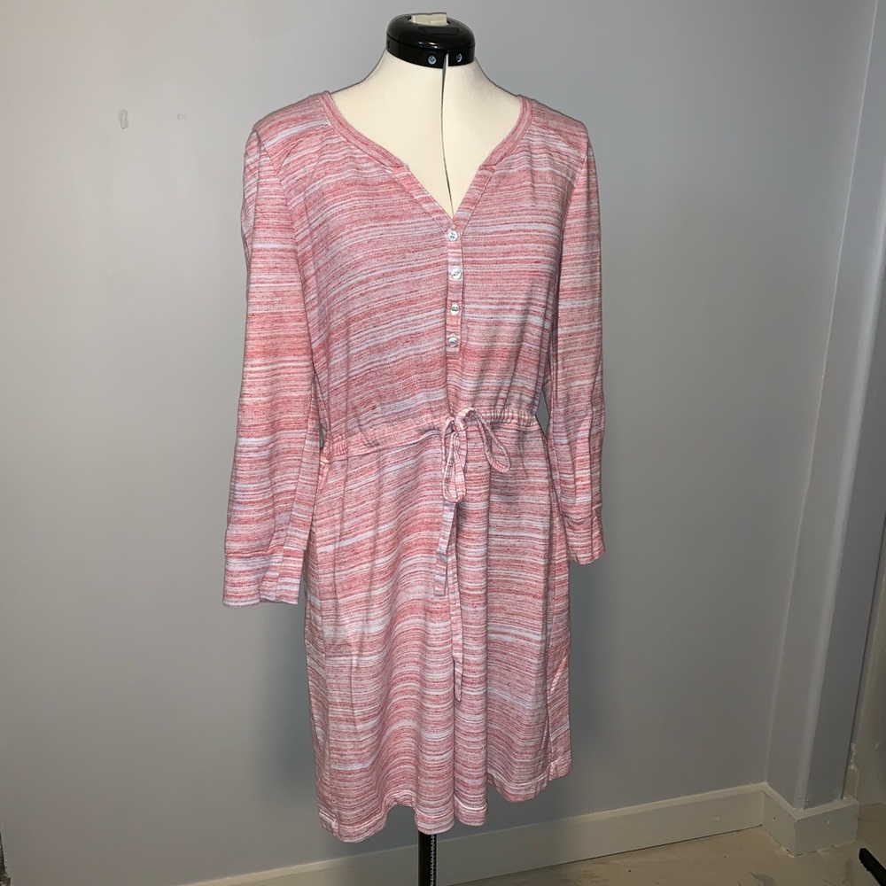 Anthropologie Saturday Sunday pink knit dress, SzL